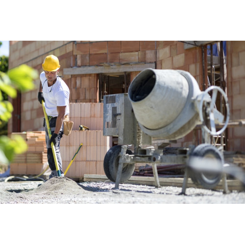 Pelle Batipro manche Compositube droit 135 cm - fer 28,6 cm pour terrassement et bâtiment - Leborgne