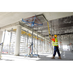 Décoffreur longue portée Nanovib 185 cm - démontage des coffrages de dalles béton - Leborgne