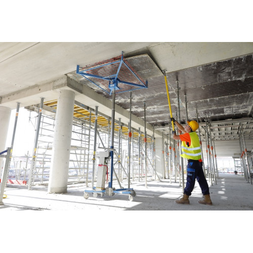 Décoffreur longue portée Nanovib 185 cm - démontage des coffrages de dalles béton - Leborgne