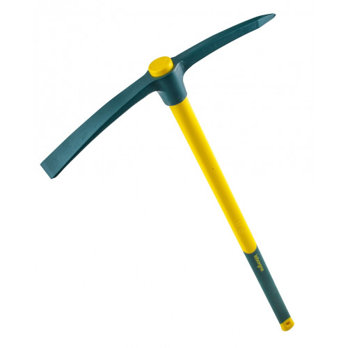 Pioche terrassier ronde Novagrip 90 cm - fer 2 kg pour sols durs et rocheux - Leborgne