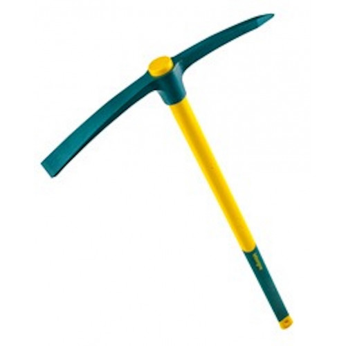 Pioche terrassier douille ronde Novagrip 2,5 kg - manche tri-matière pour sols très durs - Leborgne