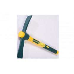 Pioche alcotana panne et hache 37 cm - acier forgé trempé avec manche Novagrip de marque Leborgne, référence: J9787600