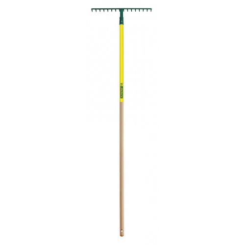 Râteau 16 dents droites 150 cm - manche bois PEFC pour nivelage et ratissage - Leborgne