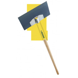 Grattoir de coffrage 30 cm avec manche bois 110 cm - lame acier trempé et douille intégrée de marque Leborgne, référence: J9791600