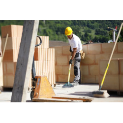 Grattoir Batipro 30 cm avec manche bois 130 cm - lame acier trempé extra-dur - Leborgne