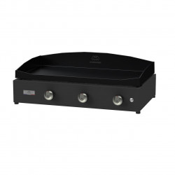 Plancha gaz Pure 375 noir - Plaque fonte émaillée 75 x 40 cm - 7,2 kW - Origine France Garantie de marque LE MARQUIER, référence: J9800200
