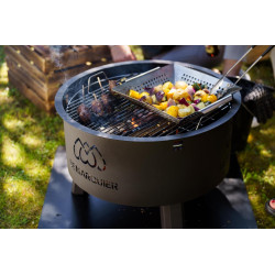 Grille de cuisson pour brasero Original Ø 60 cm - Acier chromé - L55 x P55 x H5 cm - LE MARQUIER