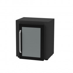 Meuble frigo noir - 80 x 55 cm - Espace ouvert - Origine France Garantie - LE MARQUIER