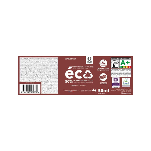 Peinture mur coquelicot satin ID 0.05L - ID