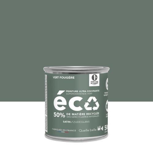 Peinture mur vert de fougère satin ID 0.05L - ID