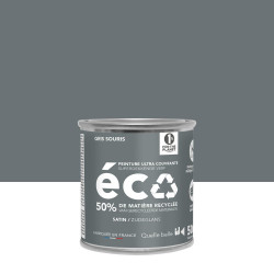Peinture mur gris de souris satin ID 0.05L de marque ID, référence: B9804100