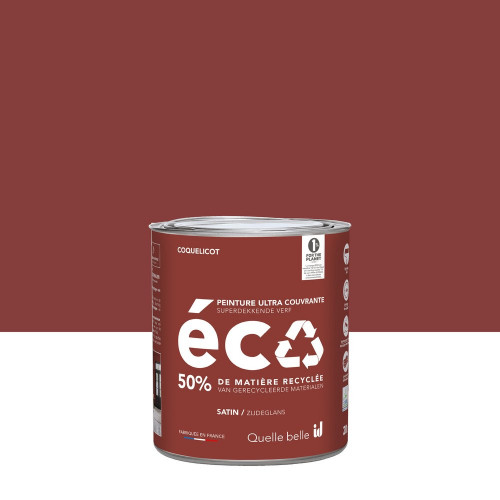Peinture mur coquelicot satin ID 2L - ID