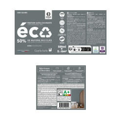 Peinture mur gris de souris satin ID 0.5L - ID
