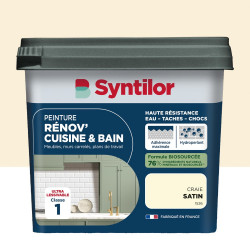 Peinture meuble craie satin SYNTILOR Renov' cuisine et bain 0.75l de marque SYNTILOR, référence: B9806200