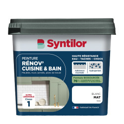 Peinture meuble blanc mat SYNTILOR Renov' cuisine et bain 0.75l de marque SYNTILOR, référence: B9806300