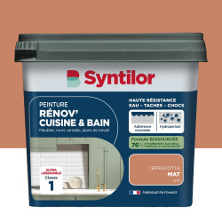 Peinture meuble terracotta mat SYNTILOR Renov' cuisine et bain 0.75l de marque SYNTILOR, référence: B9807000