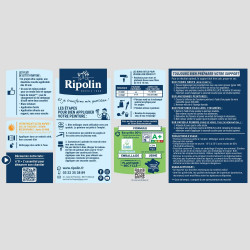 Peinture mur et plafond RIPOLIN Illico blanc satin 3l - RIPOLIN