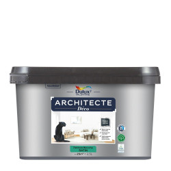 Peinture mur, plafond blanc satin DULUX VALENTINE Architecte déco 2.5L - DULUX VALENTINE