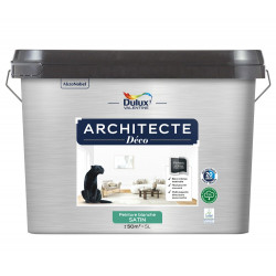 Peinture mur, plafond, blanc satin DULUX VALENTINE Architecte déco 5L de marque DULUX VALENTINE, référence: B9808800