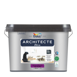 Peinture mur, plafond, blanc mat DULUX VALENTINE Architecte déco 5L - DULUX VALENTINE