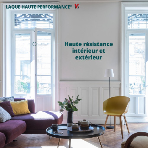 Peinture mur, porte, boiserie blanc velours V33 Laque haute performance 3L - V33