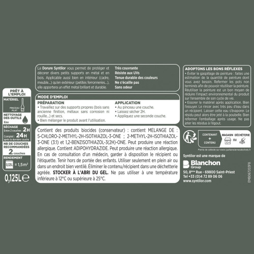 Dorure, pailleté, SYNTILOR, vieil or  0,125L - SYNTILOR