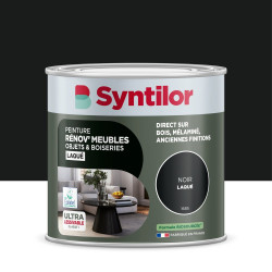 Peinture de rénovation meuble et objet SYNTILOR  noir laque 0,5L de marque SYNTILOR, référence: B9811100
