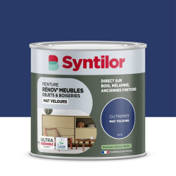 Peinture de rénovation meuble et objet SYNTILOR  outremer velours 0,5L de marque SYNTILOR, référence: B9811800