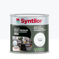 Peinture de rénovation meuble et objet SYNTILOR  blanc laque 0,5L de marque SYNTILOR, référence: B9813000