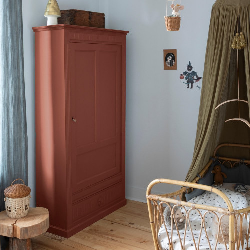 Peinture meuble boiserie Caséine, meuble signé LIBÉRON rouge pouzzolane mat 0.5L - LIBERON