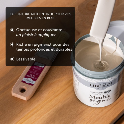 Peinture meuble et boiserie Caséine, meuble signé LIBÉRON rose poudré mat 0.5L - LIBERON