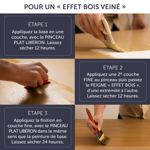 Peigne effet bois LIBÉRON 10cm - LIBERON