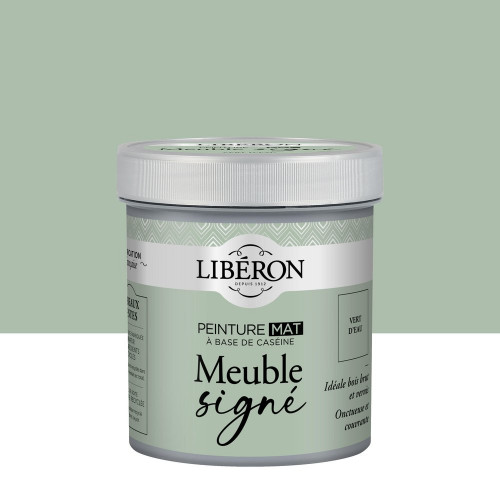 Peinture meuble et boiserie Caséine LIBÉRON vert d'eau mat 0.5L - LIBERON