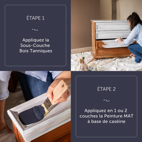 Peinture meuble et boiserie Caséine, meuble signé LIBÉRON eucalyptus mat 0.5L - LIBERON