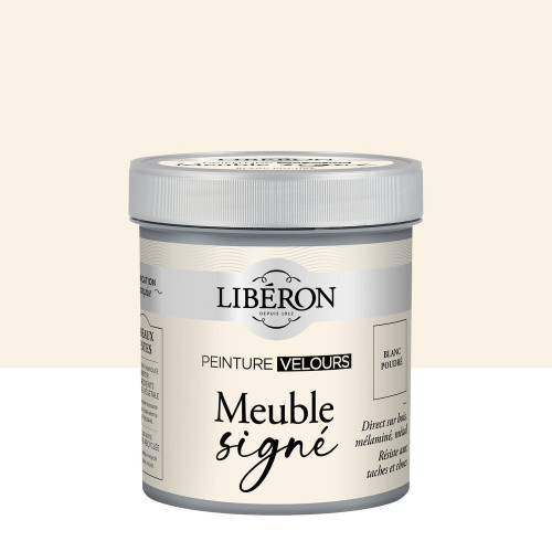 Peinture meuble et boiserie Meuble signé LIBÉRON blanc poudré velours 0.5L - LIBERON