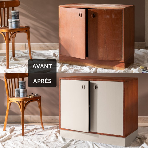 Peinture meuble et boiserie Meuble signé LIBÉRON blanc poudré velours 0.5L - LIBERON
