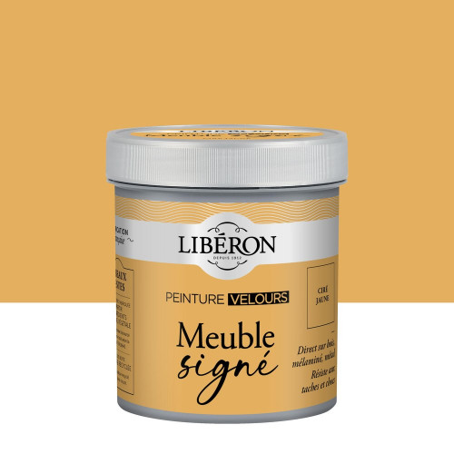 Peinture meuble et boiserie Meuble signé LIBÉRON ciré jaune velours 0.5L - LIBERON