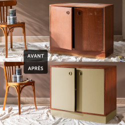 Peinture meuble et boiserie Meuble signé LIBÉRON beige cannage velours 0.5L - LIBERON