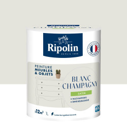 Peinture meuble et objet, RIPOLIN, blanc champagny 1l de marque RIPOLIN, référence: B9816200