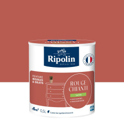 Peinture meuble et objet, RIPOLIN, rouge chianti 0.5l de marque RIPOLIN, référence: B9817200