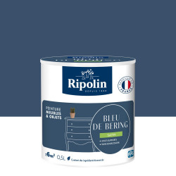 Peinture meuble et objet, RIPOLIN, bleu de bering 0.5l de marque RIPOLIN, référence: B9817600