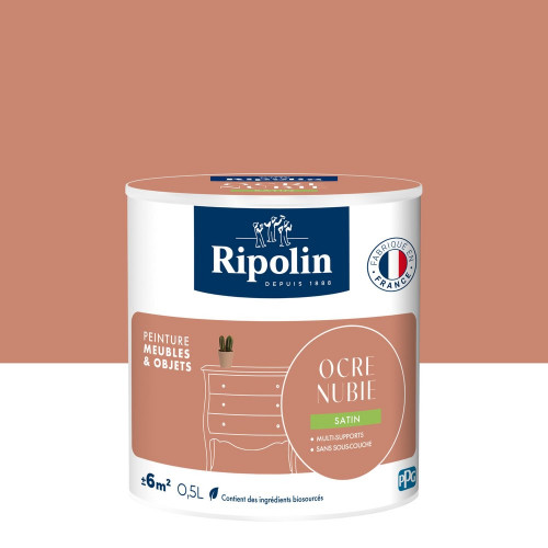 Peinture meuble et objet, RIPOLIN, ocre nubie 0.5l - RIPOLIN