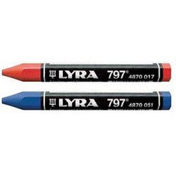Boîte de 12 craies bleues de marque LYRA, référence: B1628000