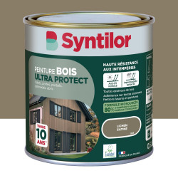 Peinture exterieure bois Ultra protect SYNTILOR lichen satine  0.5l de marque SYNTILOR, référence: B9819300