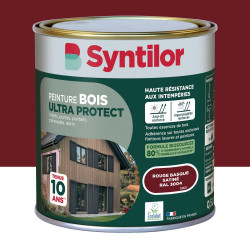 Peinture exterieure bois Ultra protect SYNTILOR rouge basque satine  0.5l de marque SYNTILOR, référence: B9819400