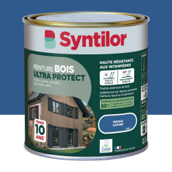 Peinture exterieure bois Ultra protect SYNTILOR indigo satine  0.5l de marque SYNTILOR, référence: B9820100