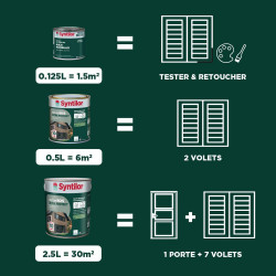Peinture exterieure bois Ultra protect SYNTILOR terre brulee satine 0.5l - SYNTILOR