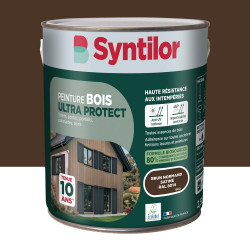 Peinture exterieure bois Ultra protect SYNTILOR brun normand satine  2.5l de marque SYNTILOR, référence: B9821100