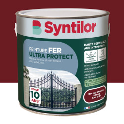 Peinture exterieure fer, aluminium Ultra protect SYNTILOR rouge basque satine  2 de marque SYNTILOR, référence: B9821900