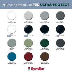 Peinture exterieure fer, aluminium Ultra protect SYNTILOR gris alu satine 2l - SYNTILOR